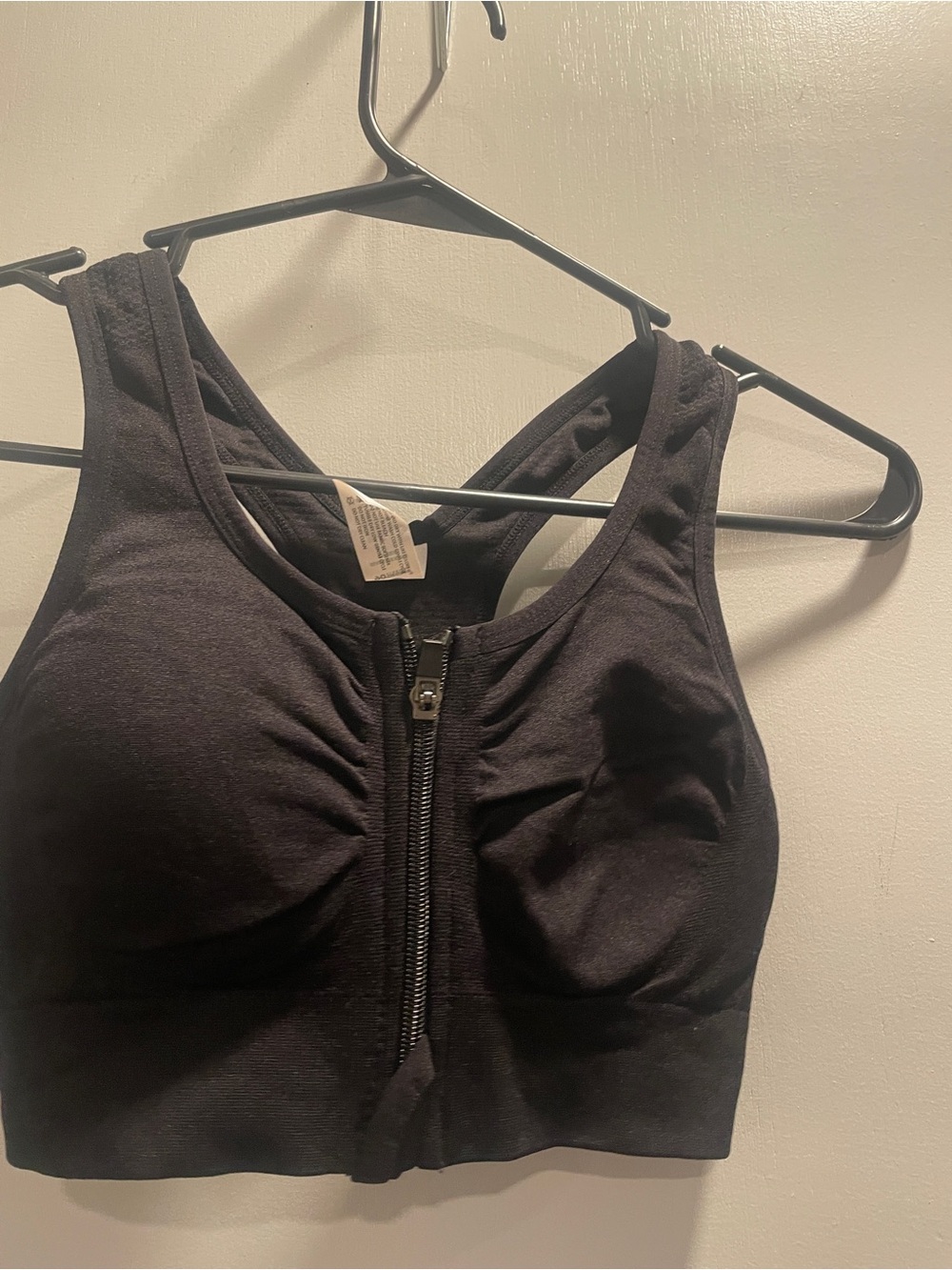 90 Degree 3-pack Front-Zip Support Tank Sports Bra white, gray, black size S - Picture 6 of 10